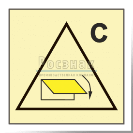 Знак IMO10.45ФС Дистанционное управление устройствами закрытия приемных и выпускных отверстий  вентиляции для грузовых помещений