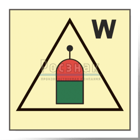 Знак IMO10.62ФС Пост дистанционного пуска огнетушащих веществ для воды