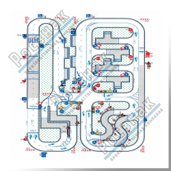 Нанесение разметки на автодромах автошкол